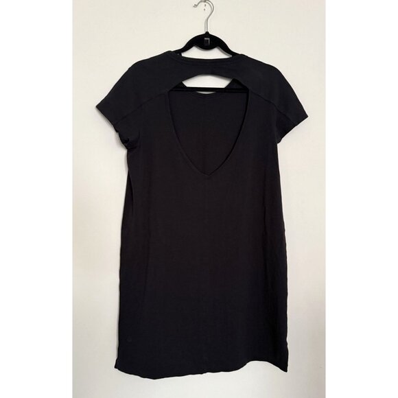 Lululemon Womens Day Tripper Mini Back Cut Out Dress In Black Size 10 Athleisure - Picture 7 of 7